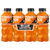 POWERADE Sports Drink Orange, 20 Ounce (Pack of 8) | Sport Beverage Enhanced with Electrolytes | 50% More Electrolytes vs. the Leading Sports Drink (per 12oz serving)*